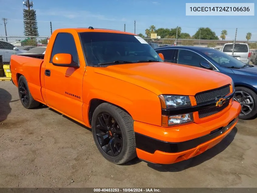 2004 Chevrolet Silverado 1500 Ls VIN: 1GCEC14T24Z106636 Lot: 40453253