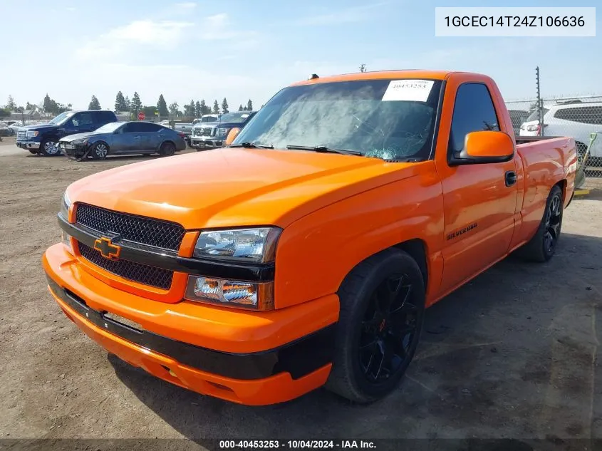 2004 Chevrolet Silverado 1500 Ls VIN: 1GCEC14T24Z106636 Lot: 40453253