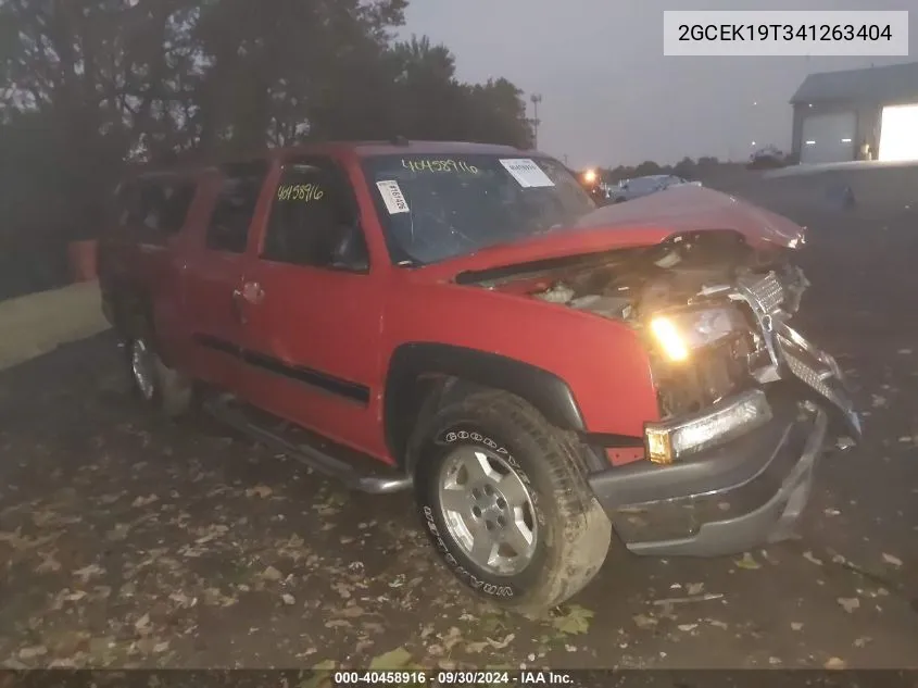 2GCEK19T341263404 2004 Chevrolet Silverado K1500