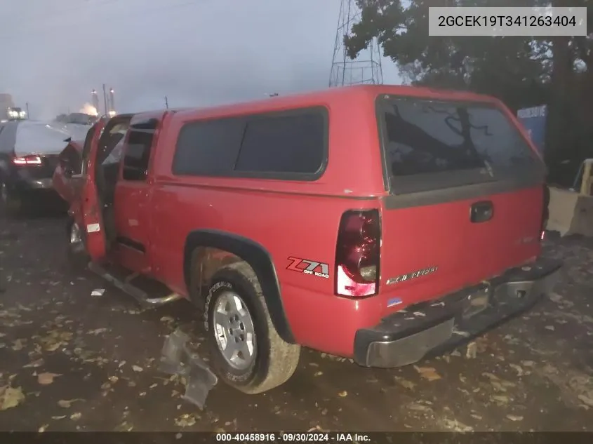 2GCEK19T341263404 2004 Chevrolet Silverado K1500