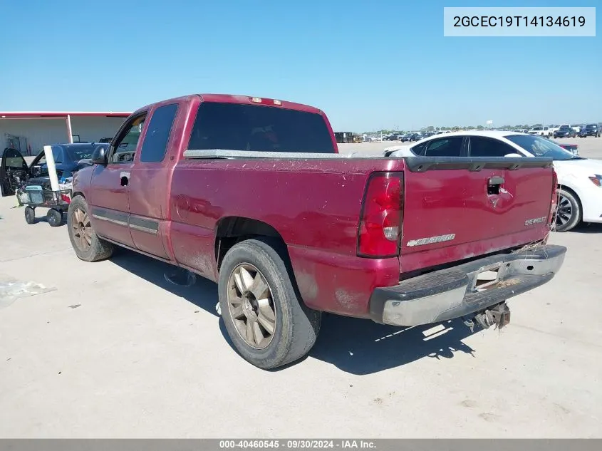 2004 Chevrolet Silverado C1500 VIN: 2GCEC19T14134619 Lot: 40460545