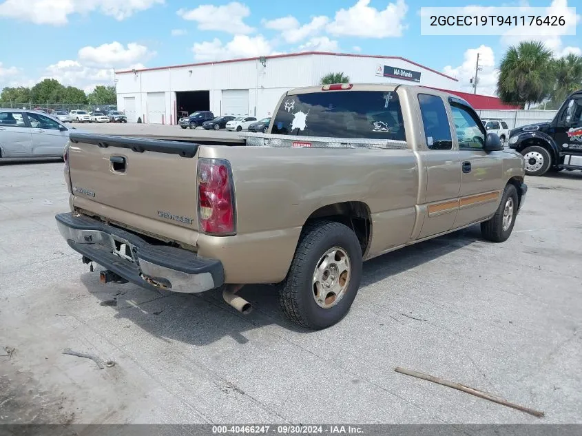 2004 Chevrolet Silverado 1500 Ls VIN: 2GCEC19T941176426 Lot: 40466247