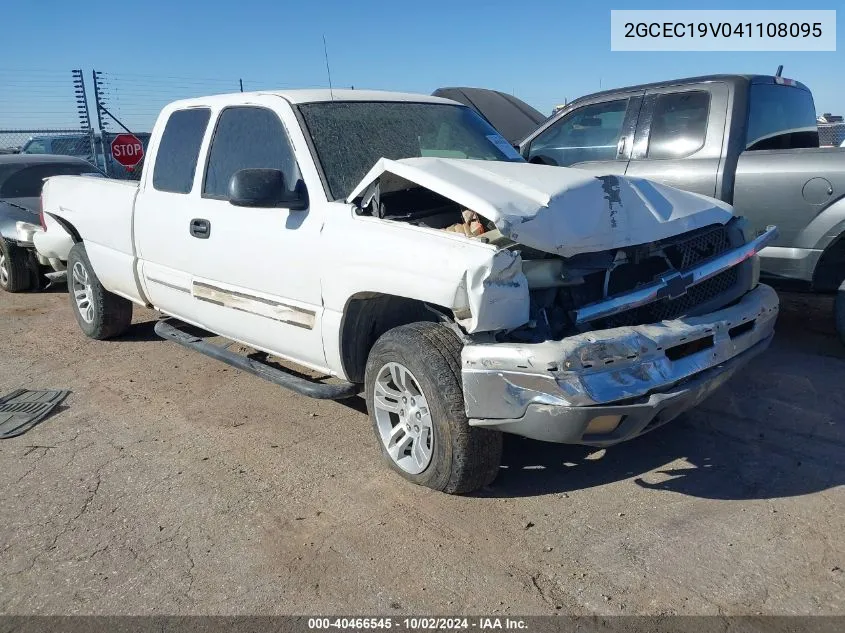 2004 Chevrolet Silverado 1500 Ls VIN: 2GCEC19V041108095 Lot: 40466545