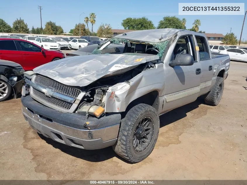 2004 Chevrolet Silverado C1500 VIN: 2GCEC13T441355322 Lot: 40467915