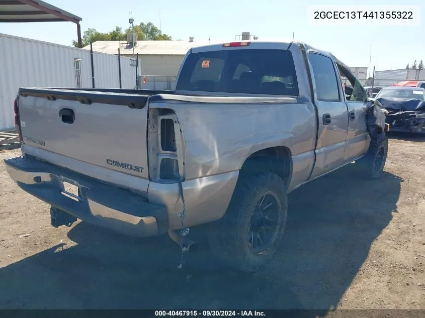 2004 Chevrolet Silverado C1500 VIN: 2GCEC13T441355322 Lot: 40467915