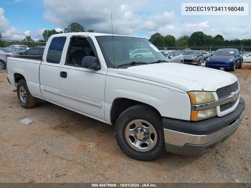 2004 Chevrolet Silverado 1500 Ls VIN: 2GCEC19T341198048 Lot: 40479986