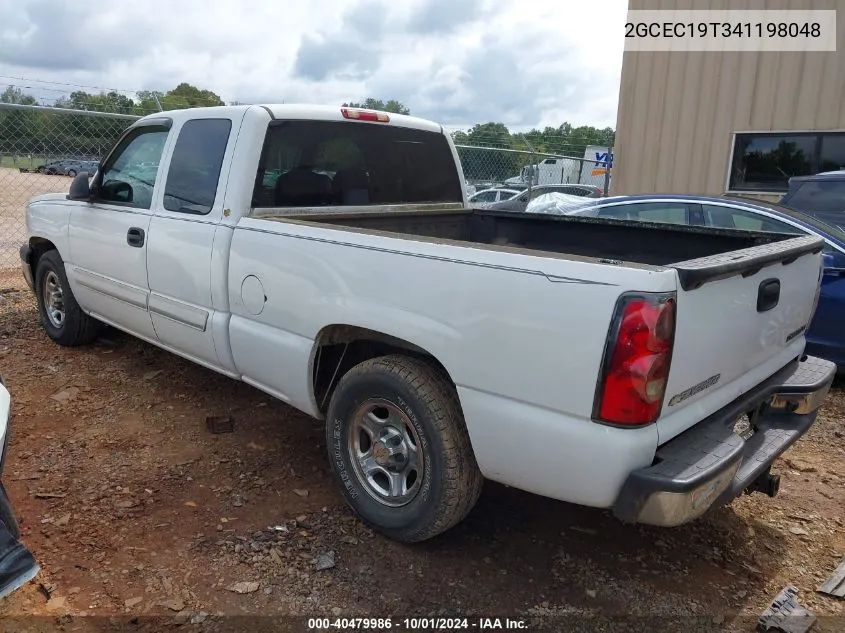 2004 Chevrolet Silverado 1500 Ls VIN: 2GCEC19T341198048 Lot: 40479986