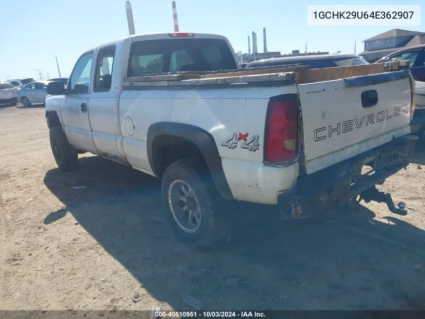 2004 Chevrolet Silverado 2500Hd Work Truck VIN: 1GCHK29U64E362907 Lot: 40510951