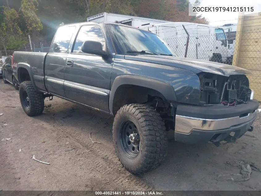 2GCEK19T941215115 2004 Chevrolet Silverado 1500 Ls