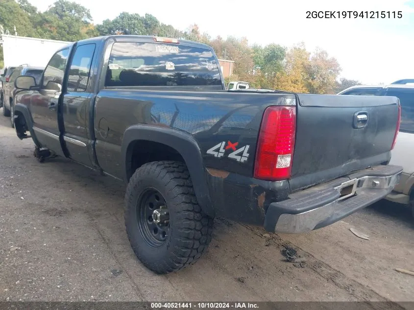 2GCEK19T941215115 2004 Chevrolet Silverado 1500 Ls