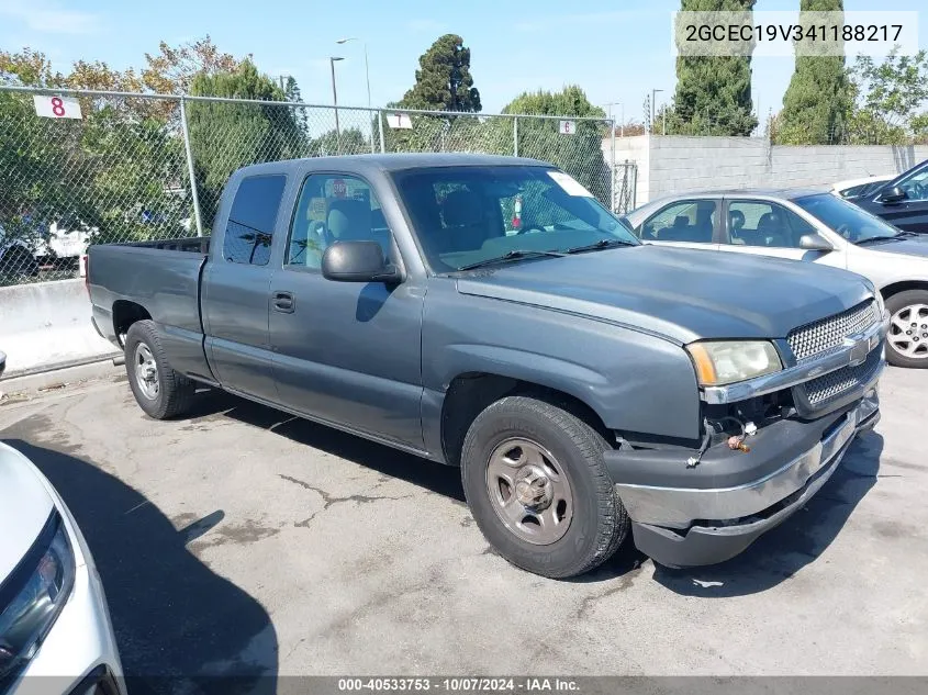 2004 Chevrolet Silverado 1500 Ls VIN: 2GCEC19V341188217 Lot: 40533753