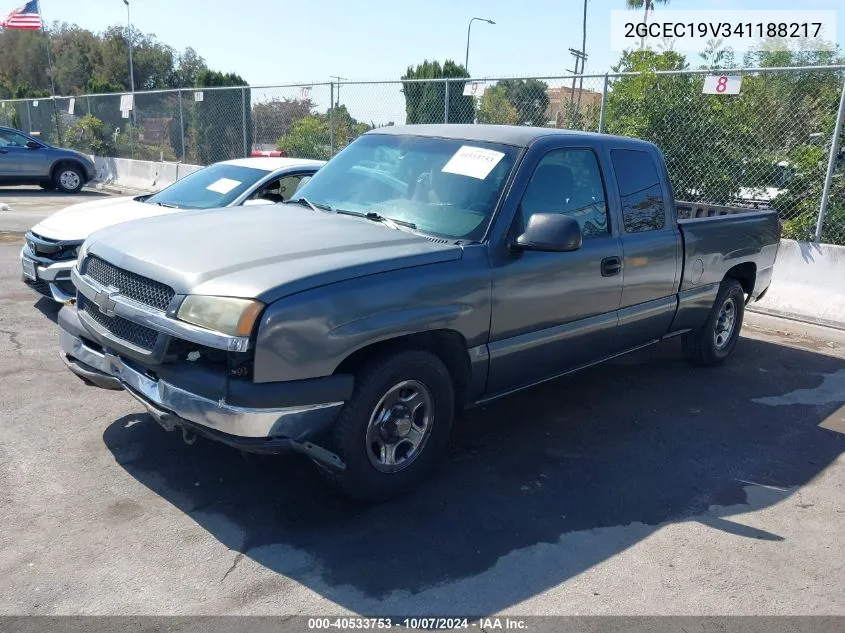 2004 Chevrolet Silverado 1500 Ls VIN: 2GCEC19V341188217 Lot: 40533753