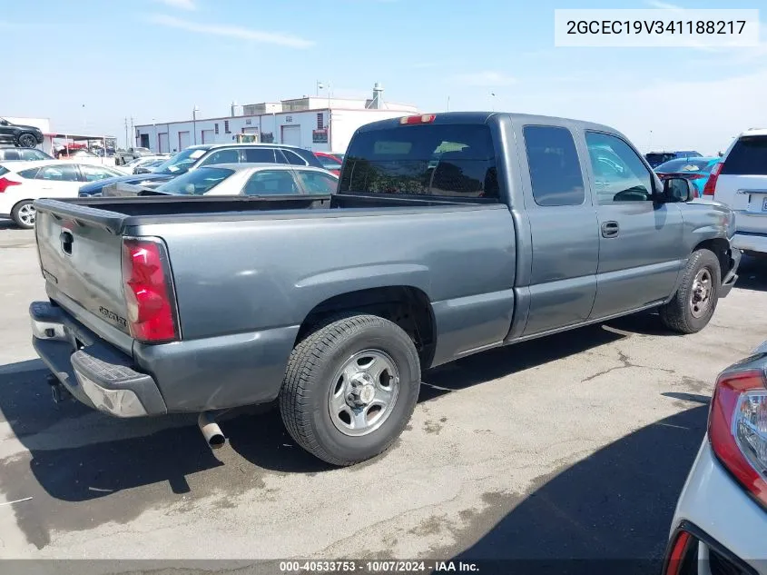 2004 Chevrolet Silverado 1500 Ls VIN: 2GCEC19V341188217 Lot: 40533753