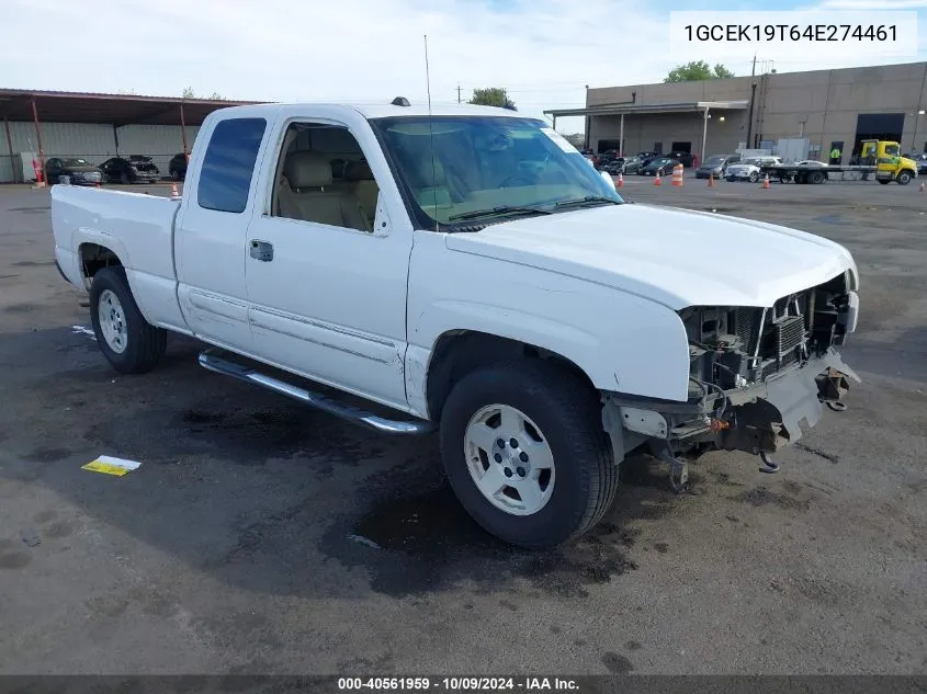 1GCEK19T64E274461 2004 Chevrolet Silverado 1500 Z71