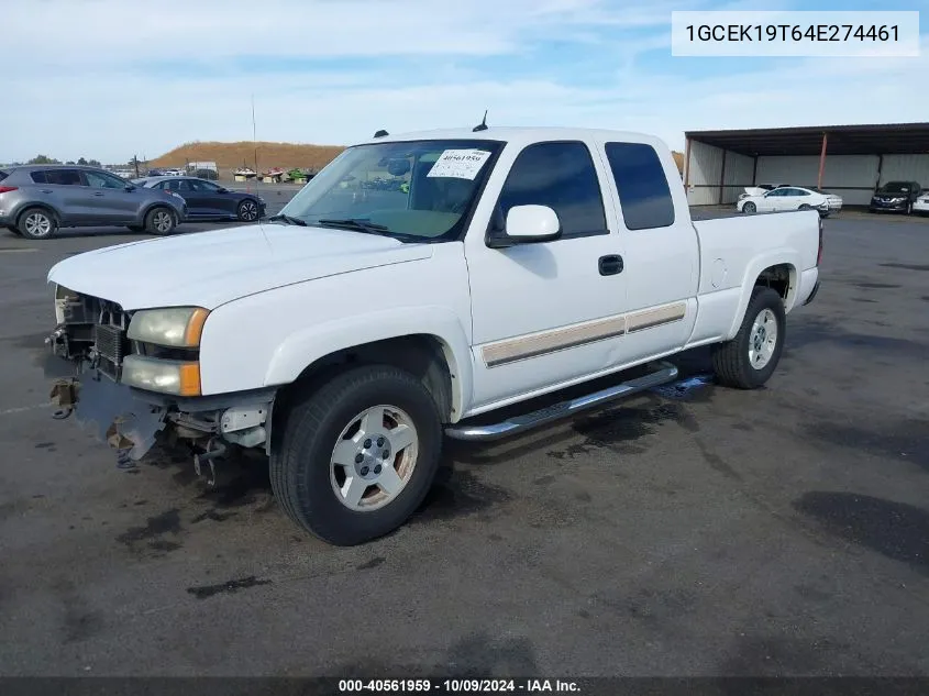 2004 Chevrolet Silverado 1500 Z71 VIN: 1GCEK19T64E274461 Lot: 40561959