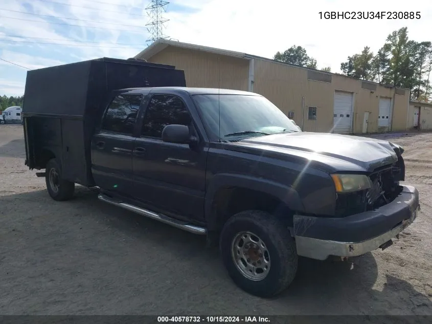 2004 Chevrolet Silverado C2500 Heavy Duty VIN: 1GBHC23U34F230885 Lot: 40578732