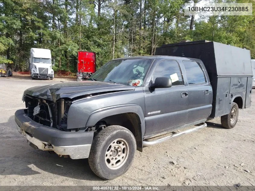 2004 Chevrolet Silverado C2500 Heavy Duty VIN: 1GBHC23U34F230885 Lot: 40578732