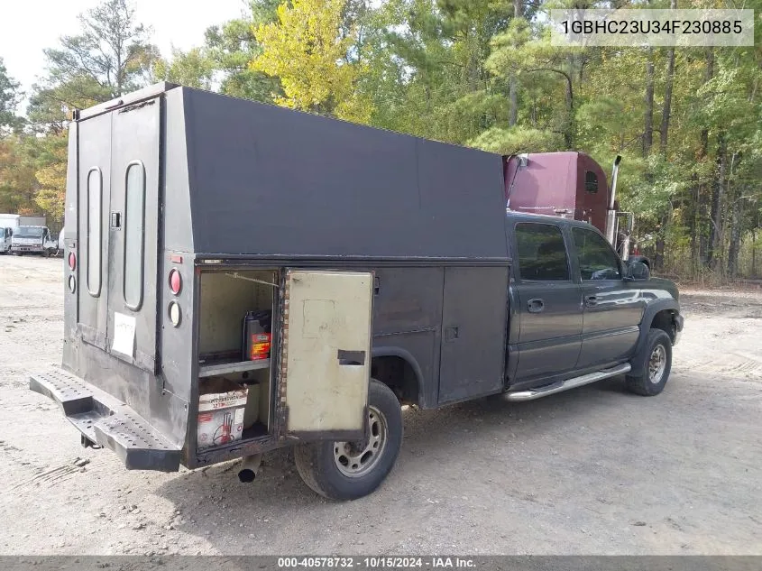 2004 Chevrolet Silverado C2500 Heavy Duty VIN: 1GBHC23U34F230885 Lot: 40578732