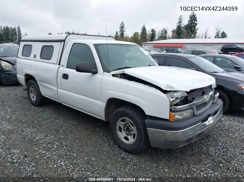 2004 Chevrolet Silverado 1500 Work Truck VIN: 1GCEC14VX4Z244359 Lot: 40599401