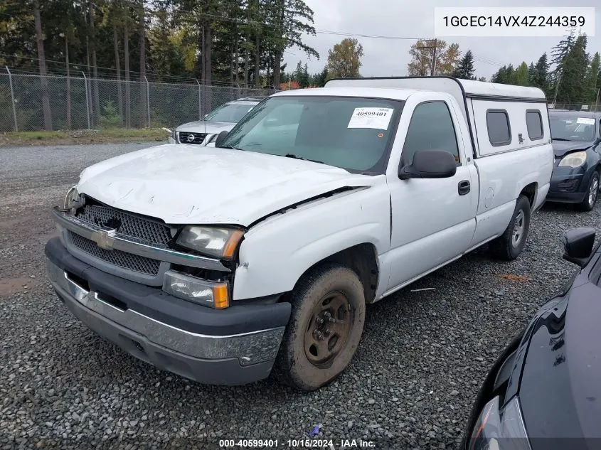 2004 Chevrolet Silverado 1500 Work Truck VIN: 1GCEC14VX4Z244359 Lot: 40599401