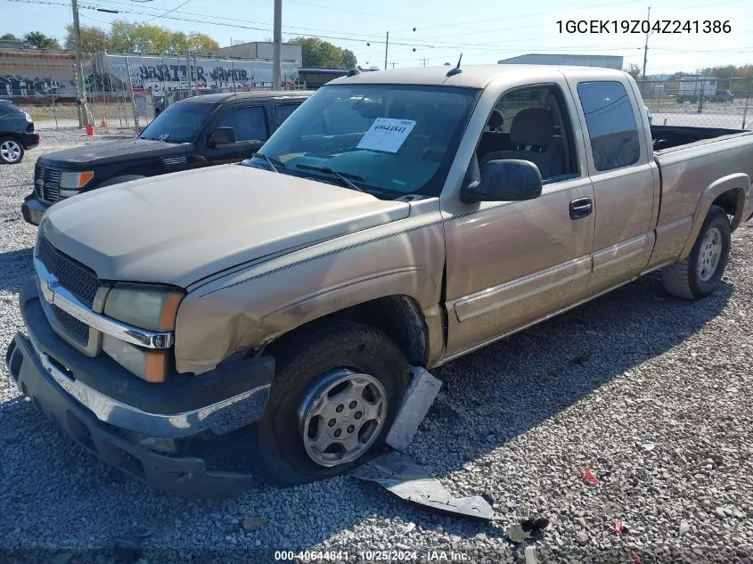 2004 Chevrolet Silverado 1500 Z71 VIN: 1GCEK19Z04Z241386 Lot: 40644841