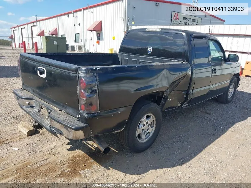 2004 Chevrolet Silverado 1500 Ls VIN: 2GCEC19T041133903 Lot: 40646293