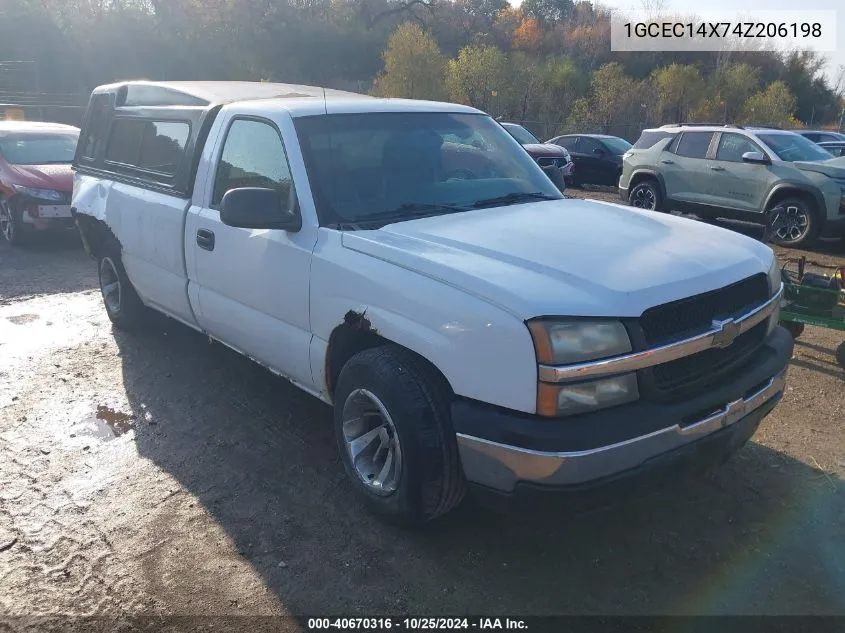 2004 Chevrolet Silverado 1500 Work Truck VIN: 1GCEC14X74Z206198 Lot: 40670316