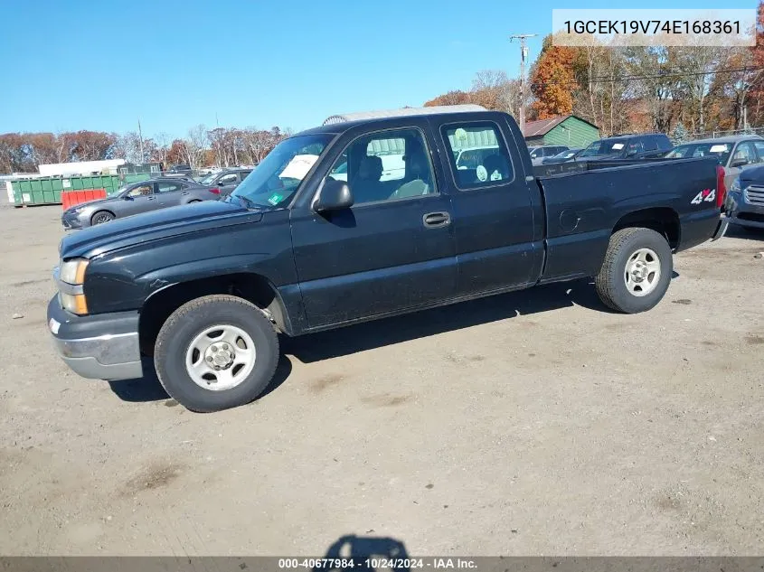 2004 Chevrolet Silverado 1500 Work Truck VIN: 1GCEK19V74E168361 Lot: 40677984