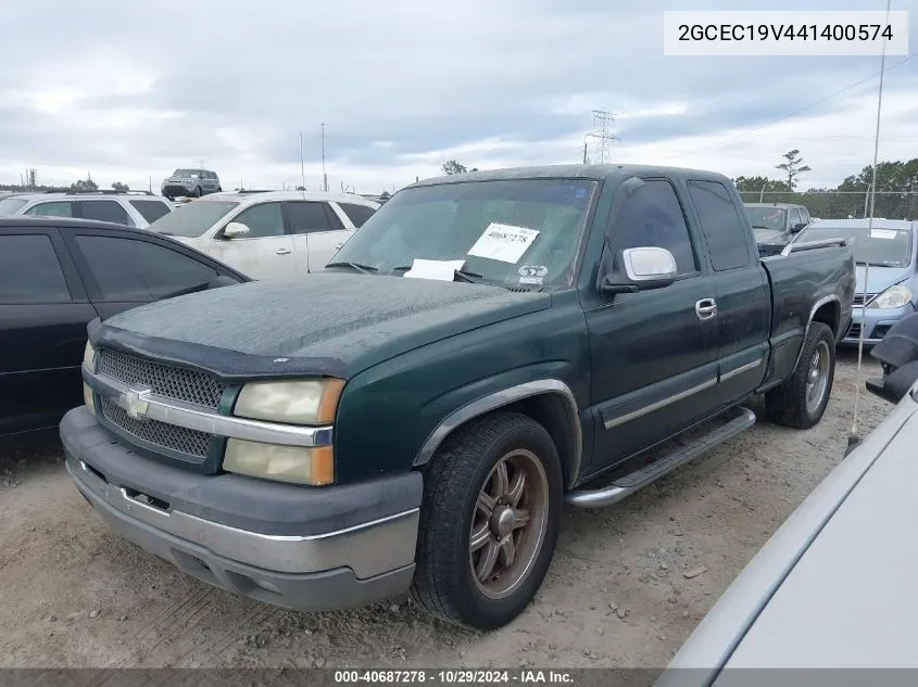 2004 Chevrolet Silverado 1500 Ls VIN: 2GCEC19V441400574 Lot: 40687278