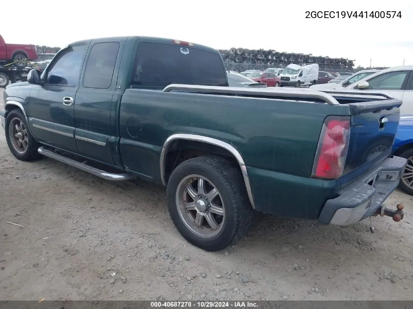 2004 Chevrolet Silverado 1500 Ls VIN: 2GCEC19V441400574 Lot: 40687278