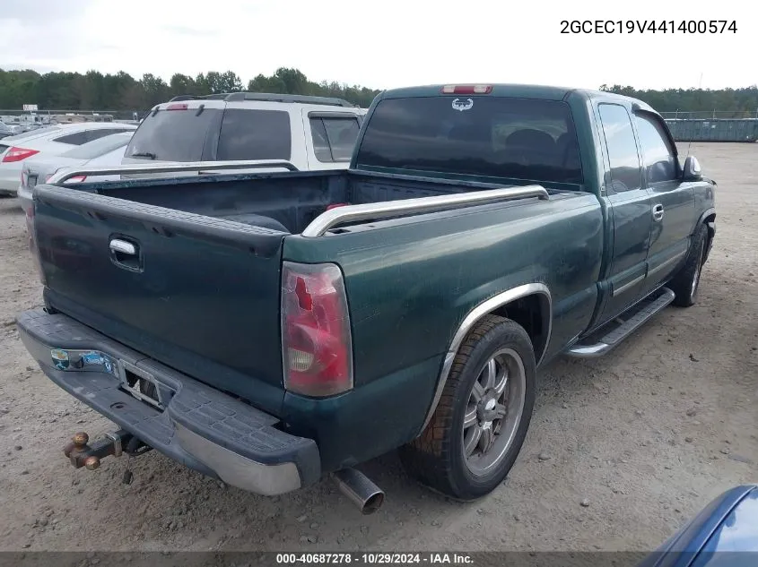 2004 Chevrolet Silverado 1500 Ls VIN: 2GCEC19V441400574 Lot: 40687278