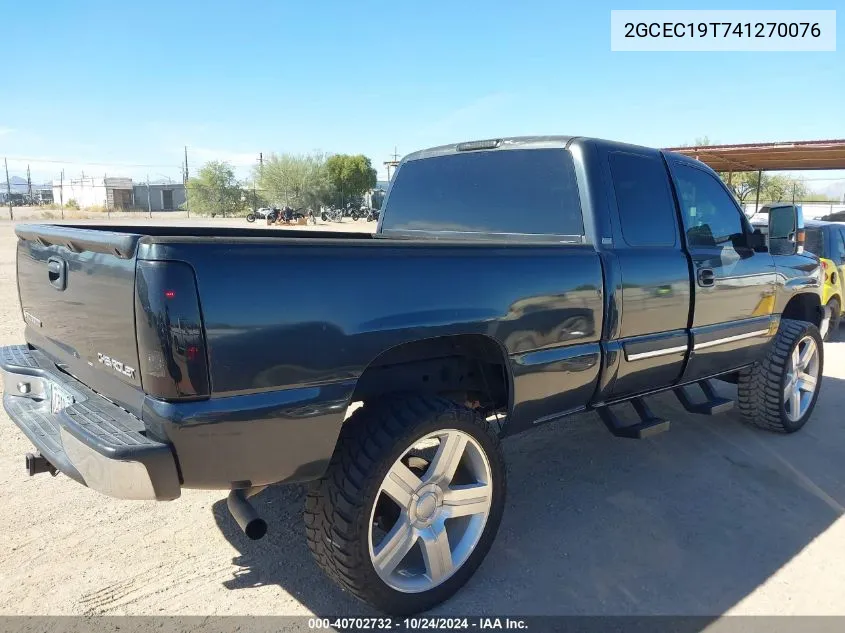 2004 Chevrolet Silverado 1500 Ls VIN: 2GCEC19T741270076 Lot: 40702732