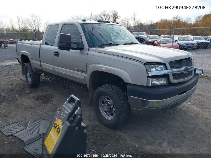 2004 Chevrolet Silverado 2500Hd Ls VIN: 1GCHK29U94E278208 Lot: 40704556