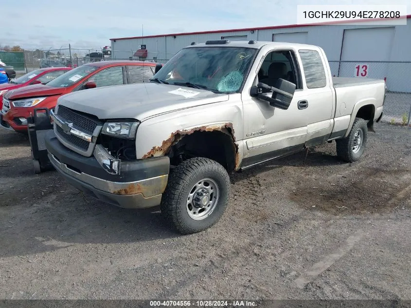 2004 Chevrolet Silverado 2500Hd Ls VIN: 1GCHK29U94E278208 Lot: 40704556