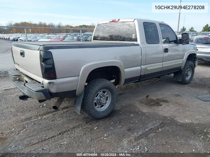 2004 Chevrolet Silverado 2500Hd Ls VIN: 1GCHK29U94E278208 Lot: 40704556