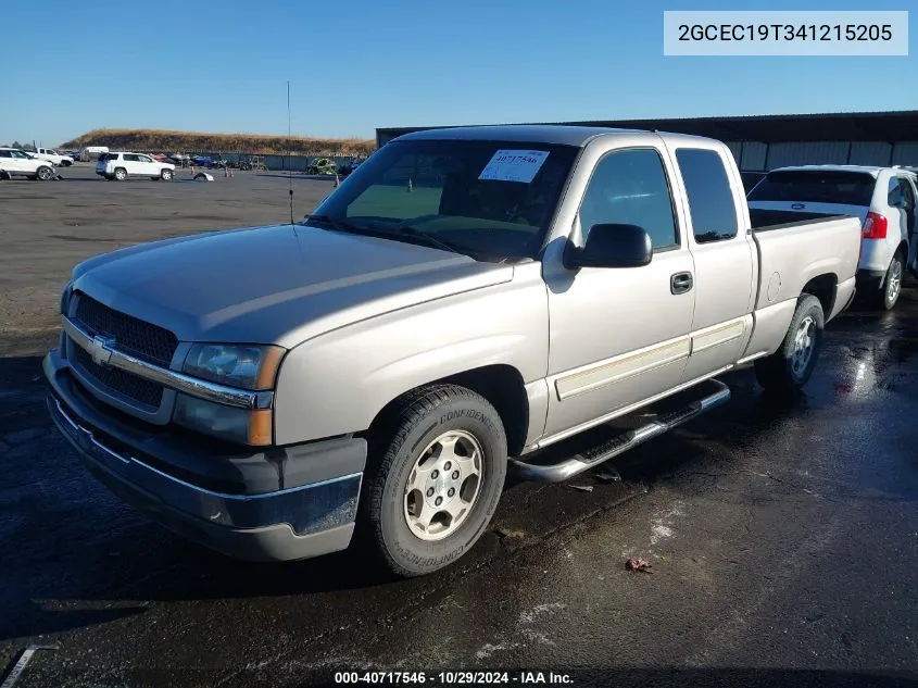 2GCEC19T341215205 2004 Chevrolet Silverado 1500 Ls