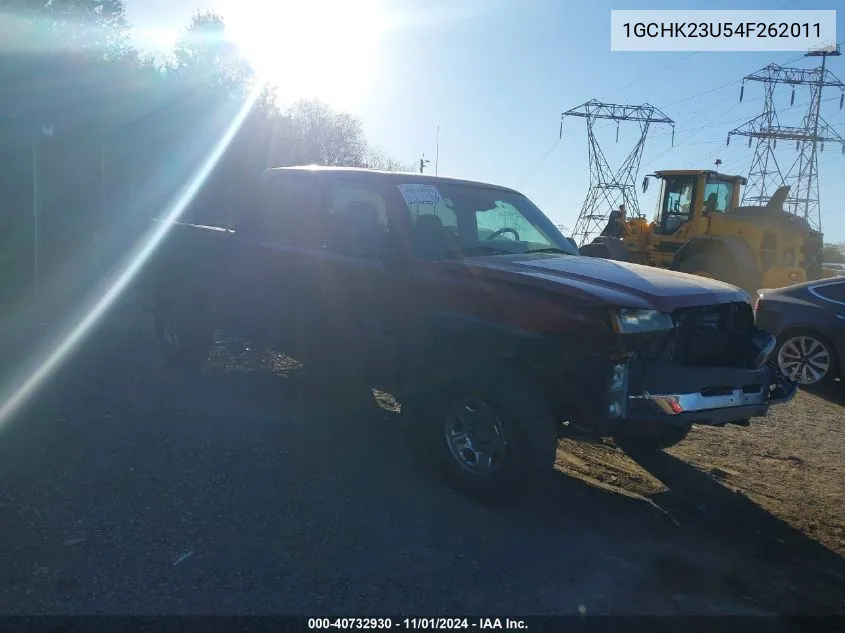 2004 Chevrolet Silverado 2500Hd Ls VIN: 1GCHK23U54F262011 Lot: 40732930