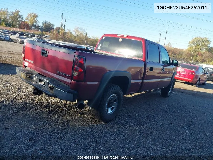 2004 Chevrolet Silverado 2500Hd Ls VIN: 1GCHK23U54F262011 Lot: 40732930