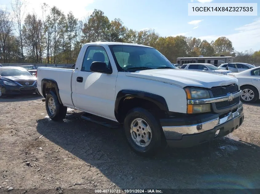 2004 Chevrolet Silverado 1500 Work Truck VIN: 1GCEK14X84Z327535 Lot: 40733723