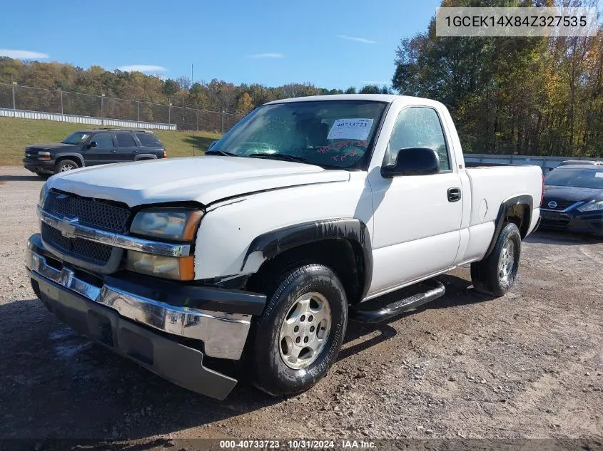 2004 Chevrolet Silverado 1500 Work Truck VIN: 1GCEK14X84Z327535 Lot: 40733723