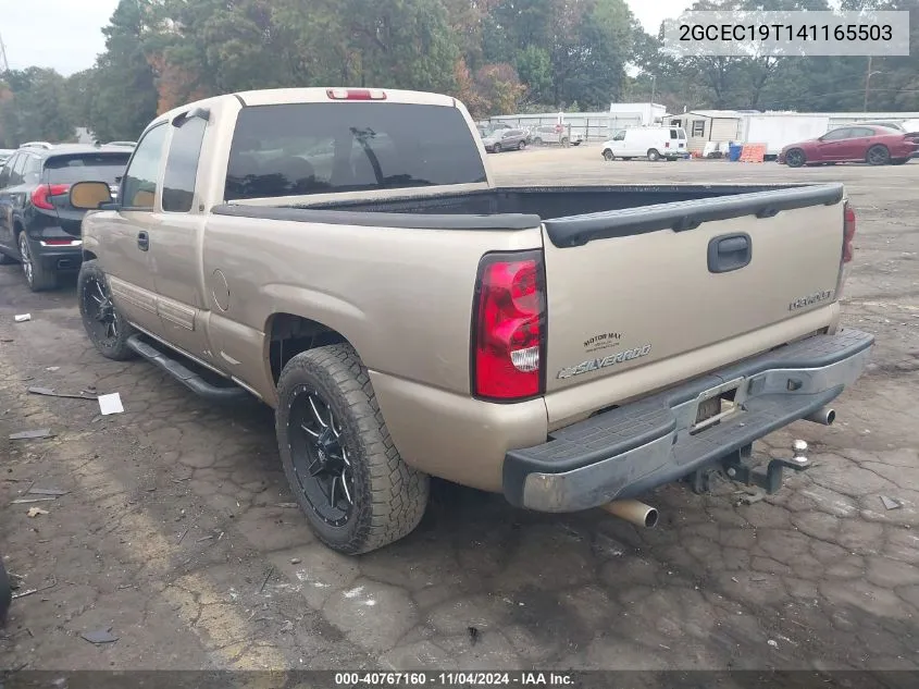 2004 Chevrolet Silverado Ls VIN: 2GCEC19T141165503 Lot: 40767160