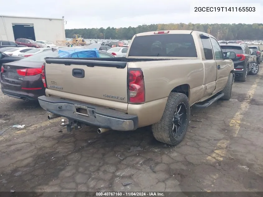 2004 Chevrolet Silverado Ls VIN: 2GCEC19T141165503 Lot: 40767160