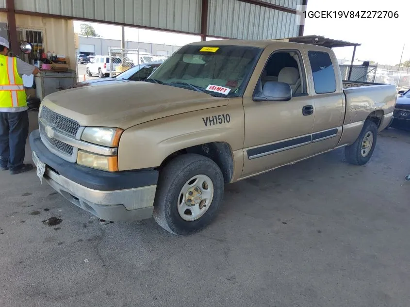 2004 Chevrolet Silverado K1500 VIN: 1GCEK19V84Z272706 Lot: 40778669