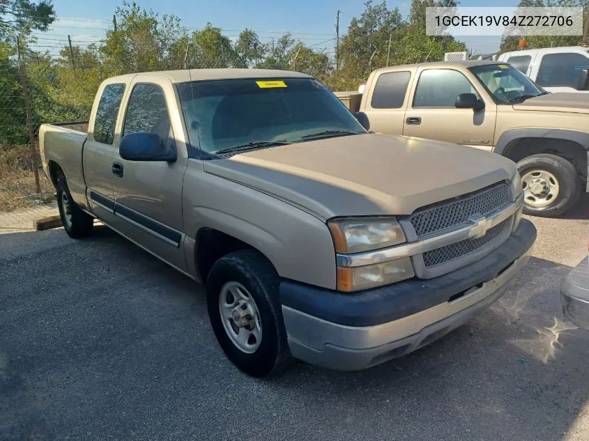 2004 Chevrolet Silverado K1500 VIN: 1GCEK19V84Z272706 Lot: 40778669