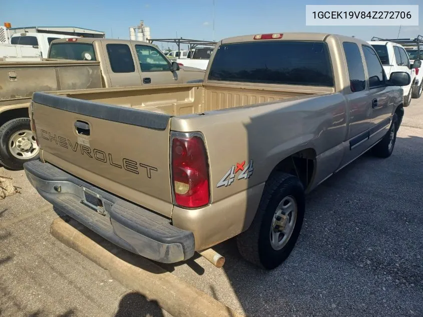 2004 Chevrolet Silverado K1500 VIN: 1GCEK19V84Z272706 Lot: 40778669