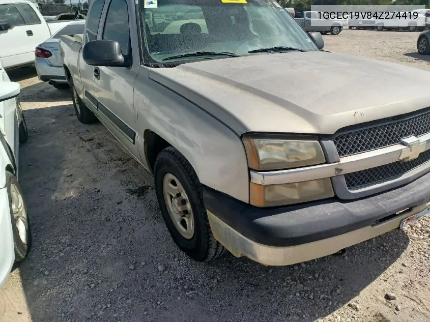 2004 Chevrolet Silverado C1500 VIN: 1GCEC19V84Z274419 Lot: 40778670