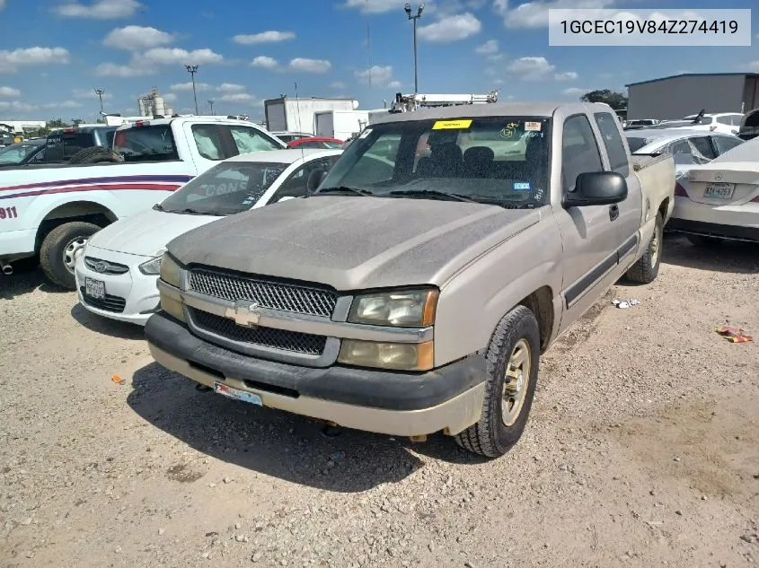 2004 Chevrolet Silverado C1500 VIN: 1GCEC19V84Z274419 Lot: 40778670