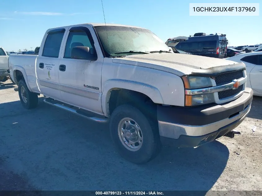 2004 Chevrolet Silverado K2500 Heavy Duty VIN: 1GCHK23UX4F137960 Lot: 40799123