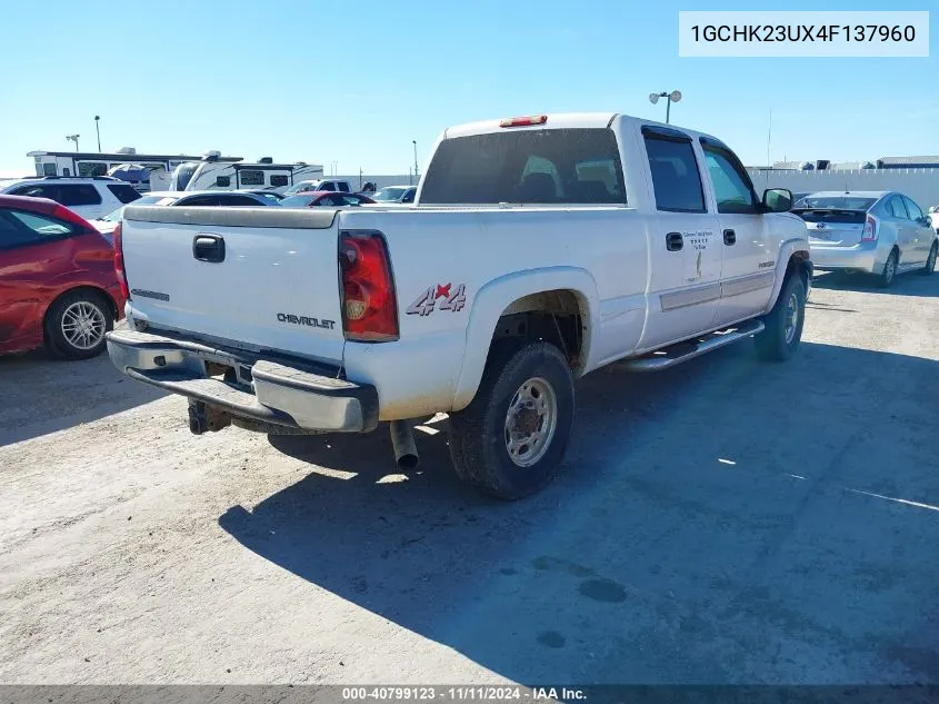 2004 Chevrolet Silverado K2500 Heavy Duty VIN: 1GCHK23UX4F137960 Lot: 40799123