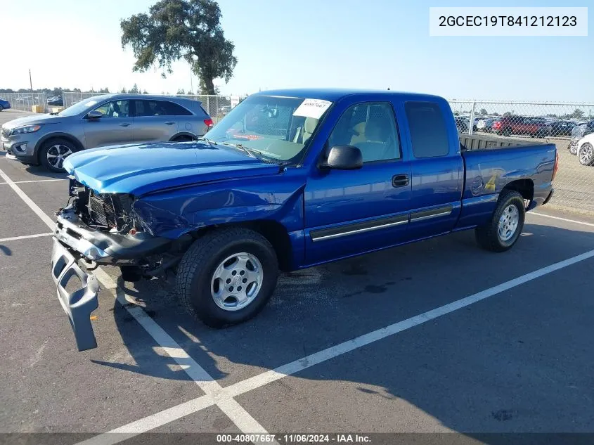 2004 Chevrolet Silverado 1500 Ls VIN: 2GCEC19T841212123 Lot: 40807667